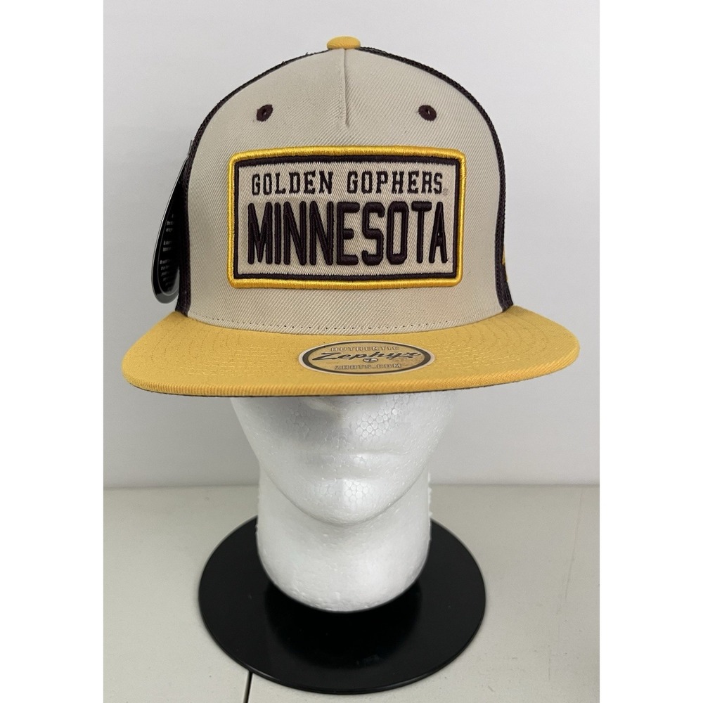 Minnesota Golden Gophers NCAA Adjustable Snapback Zephyr Trucker Hat Cap NEW